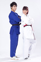 Judo Clothing Fabric Competition Taekwondo Judo Clothes Children White Blue Training Clothing