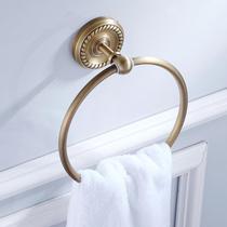 Bathroom manufacturer price toilet bathroom pendant European-style hardware antique towel ring hanging ring copper custom