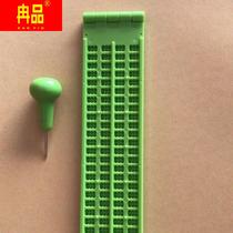 Manufacturer blind study supplies 4 lines 28 Fang thickened Braille writing tablet with one blind pen delivered 5 blinds paper ^