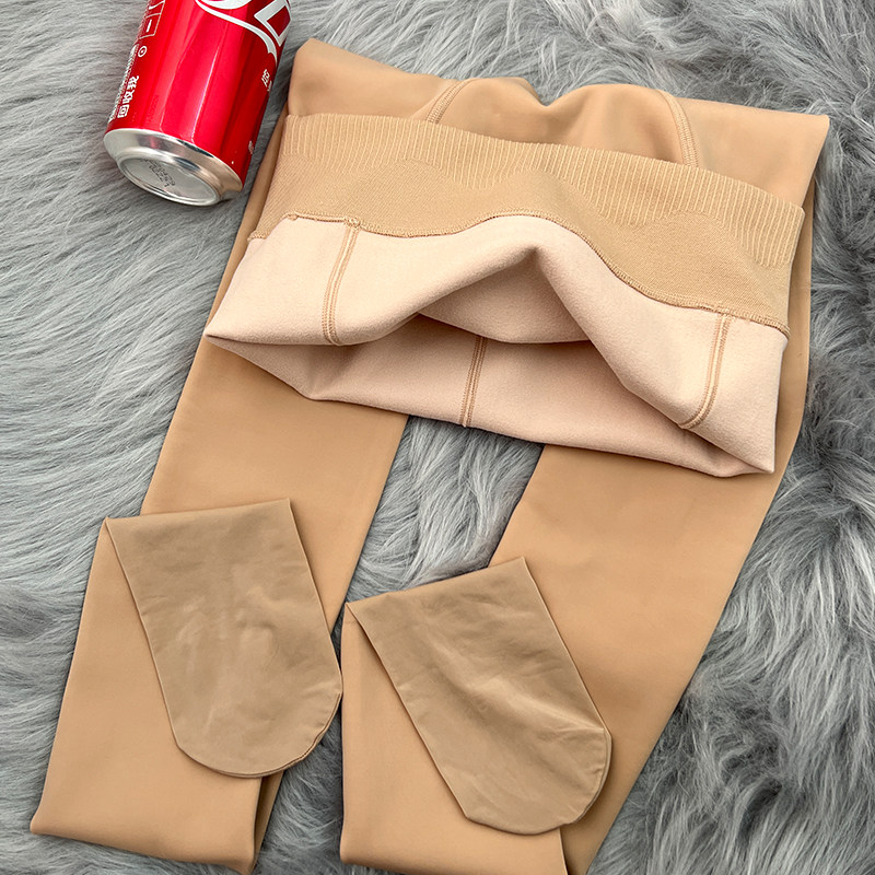 秋冬磨皮水光磨毛外穿自然肤色光腿 滨纷春天连裤袜/打底袜