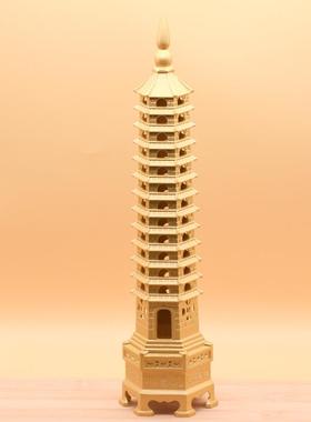 黄铜文昌塔桌摆件十三塔题书摆件九层层8039摆件学生金榜名书桌办