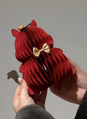 新年装饰马年吉祥物蜂窝