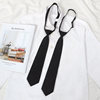Jk Japanese black lazy zipper tie