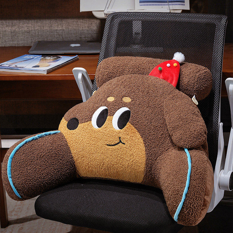 腊肠狗靠枕床头软包靠背腰部支撑靠垫沙发办公室座椅靠垫护腰抱枕,淘宝优惠券,粉丝福利购,淘宝优惠卷
