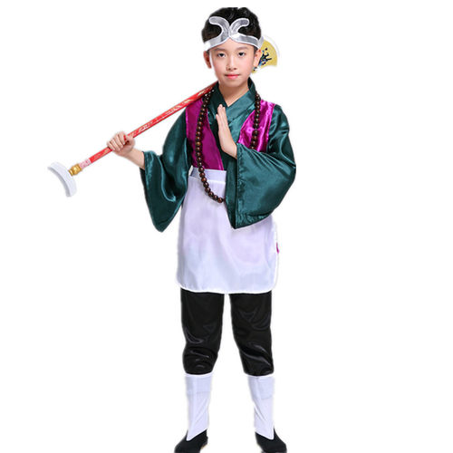 儿童西游记师徒四人服装全套道具唐僧孙悟空衣服猪八戒沙僧演出服 - 图3