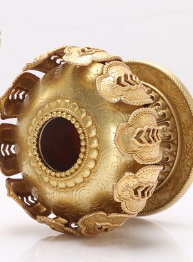 手摇转金简底座莲花座黄铜多款