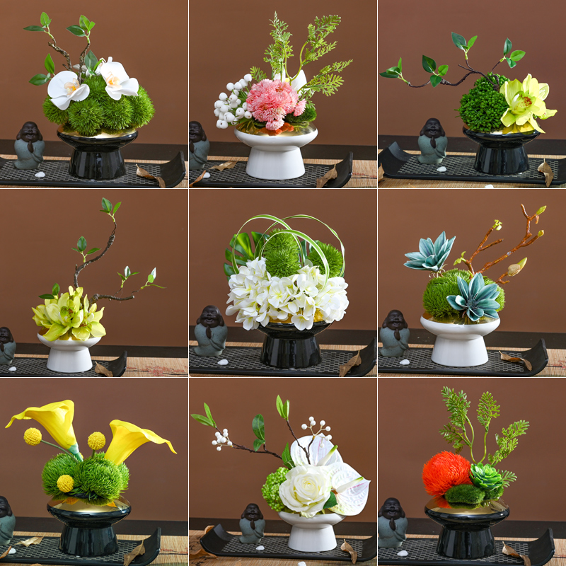 样板房现代仿真花高端客厅餐桌摆花酒店插花摆件轻奢花艺软装饰品 - 图3