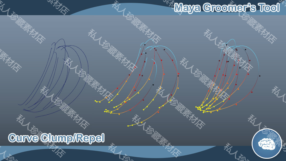 Maya 2023版本groomer’s tool毛发曲线插件修饰头发造型工具11版 - 图2