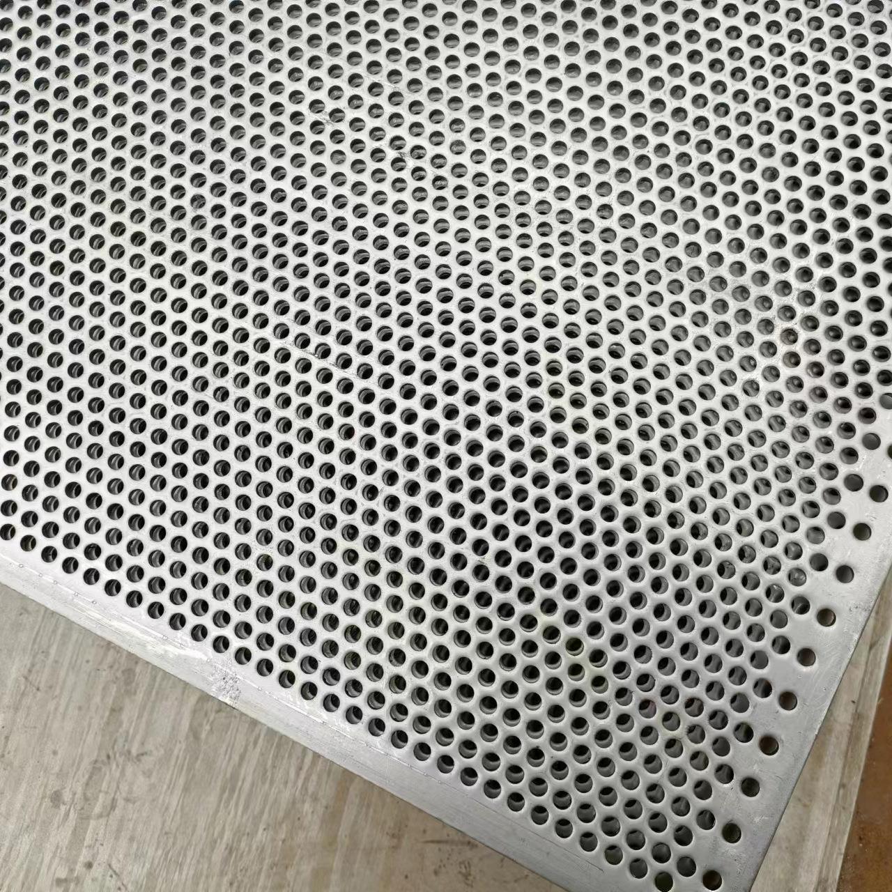 Stainless steel porous punching plate hole mesh manufacturer supplies hole punching plate various TNX types of holes round hole mesh filter