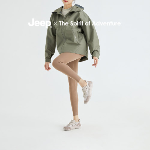 Jeep吉普懒人一脚蹬女鞋2026夏季新款网面透气运动鞋女室内健身鞋 - 图0
