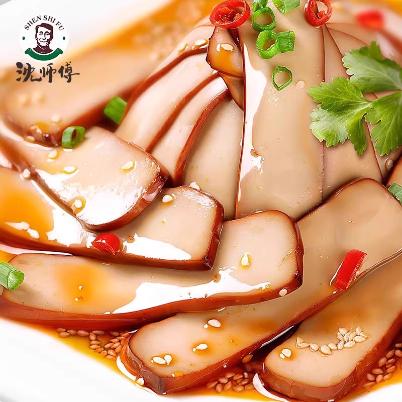 沈师傅老式鸡蛋干即食酱香速食休闲小吃零食四川特产整箱批发商用