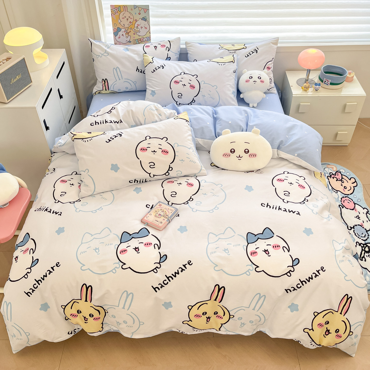 乌萨奇纯棉床上四件套疯狂动物城儿童床品全棉男被套床笠宿舍三件,淘宝优惠券,粉丝福利购,淘宝优惠卷