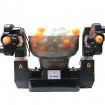 Home Automatic Table Tennis Double Hair Ball Machine Table Trainer Desktop Single pair Breast Milk Machine Ball Instrumental to practice the ball god o