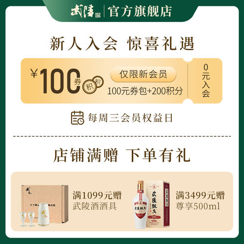 武陵酒琥珀1000ml*1瓶女神定制版礼盒53度酱香型白酒湖南名酒送礼 - 图0