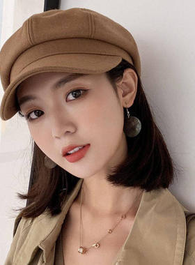 帽子假发一体女冬天韩版复