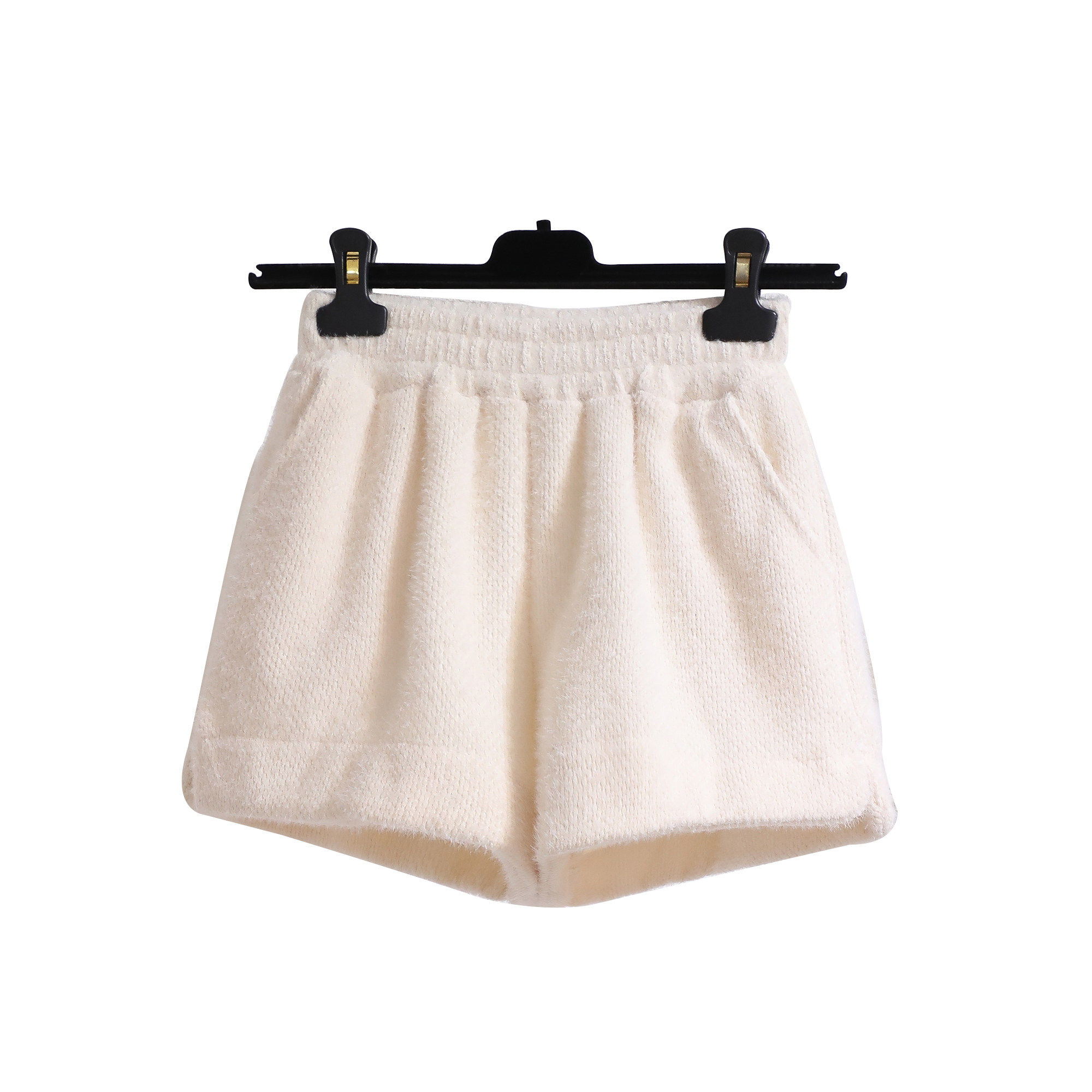 大码毛线针织仿水貂绒短裤女春季2026年新款高腰时尚外穿打底靴裤,淘宝优惠券,粉丝福利购,淘宝优惠卷