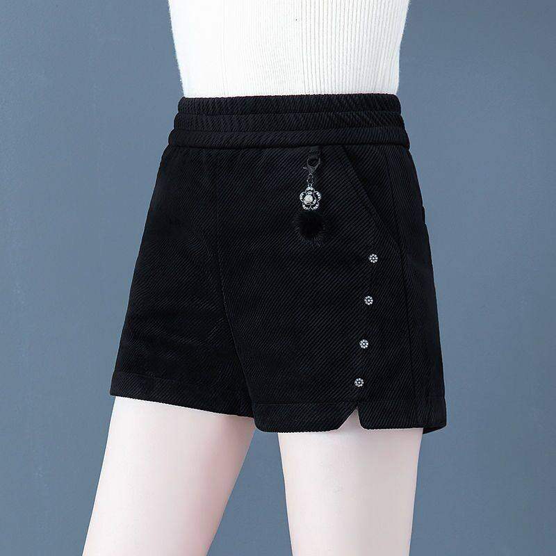 金丝绒短裤秋冬款女外穿高腰2026年新款时尚女士冬季加厚打底靴裤,淘宝优惠券,粉丝福利购,淘宝优惠卷