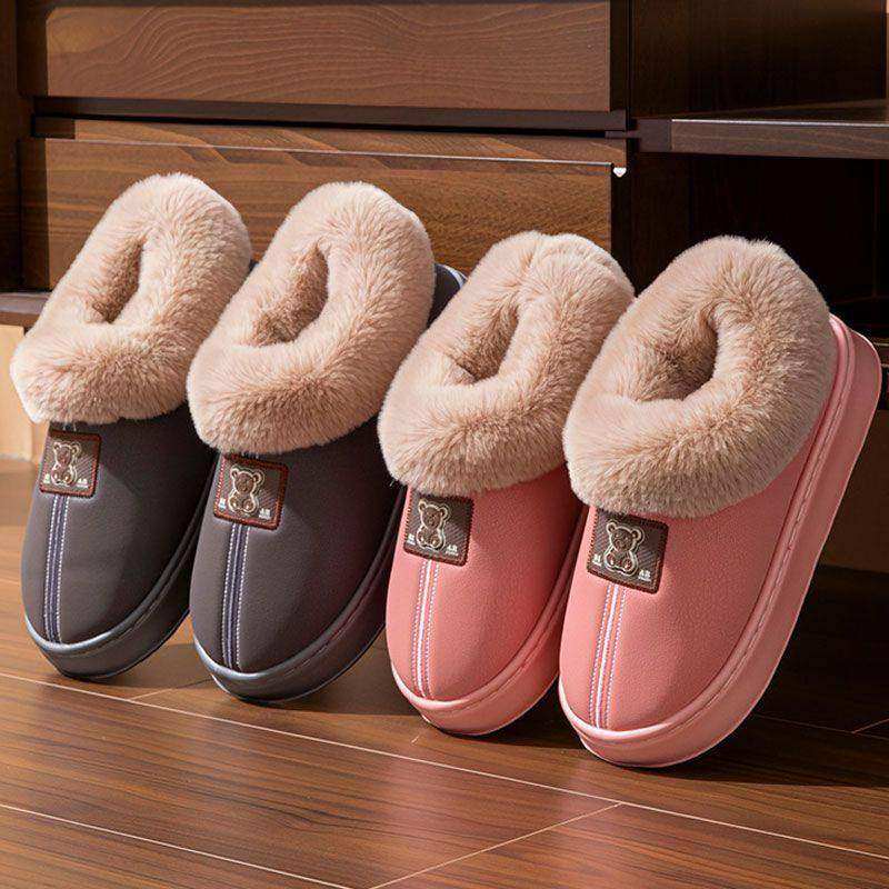 加绒加厚棉拖鞋女2026新款冬季家居室用内情侣款保暖软底韩版勃肯,淘宝优惠券,粉丝福利购,淘宝优惠卷