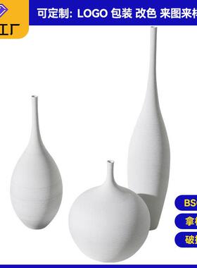 大型陶瓷花生产源头工厂黑白艺术手工拉丝大花定制景德镇陶瓷