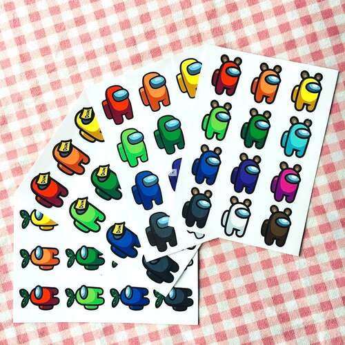 Discord Among Us Game Sticker Imposter Among of Us Classic - 图2