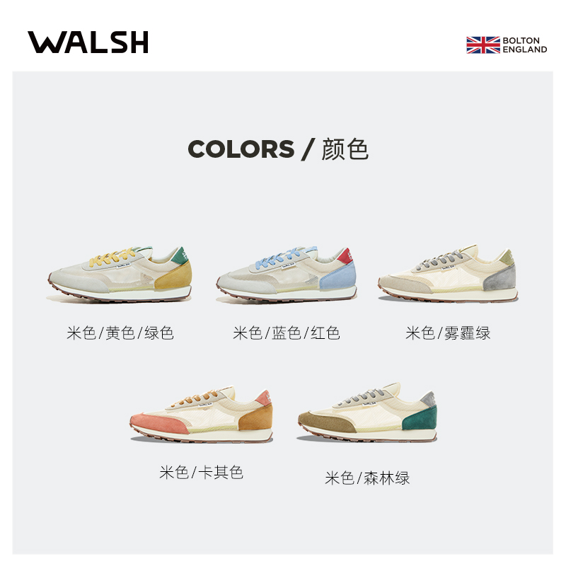 Blu Mali【董洁同款】NormanWalsh联名网面经典男女款复古运动鞋