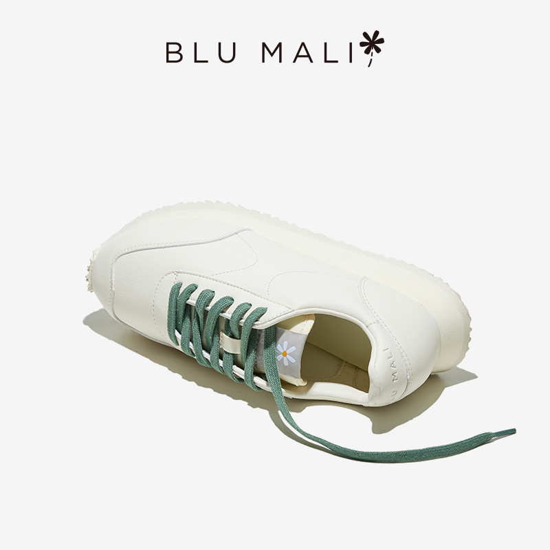 BluMali春夏新款皮面男女款复古慢跑鞋透气运动OJAI系列