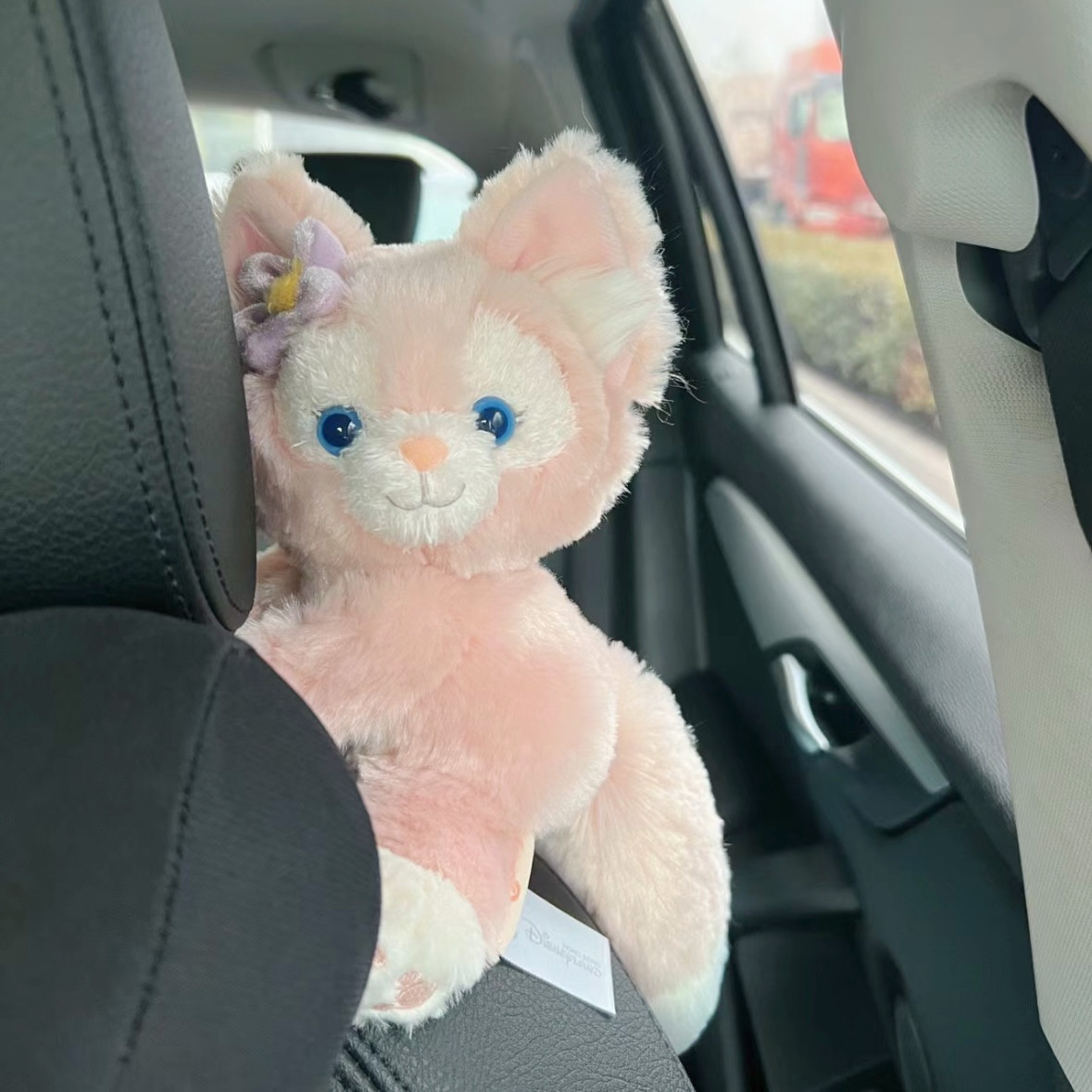 特斯拉车饰 懒懒玲娜贝儿狐狸窗帘扣毛绒玩具可爱汽车绑带摆件,淘宝优惠券,粉丝福利购,淘宝优惠卷