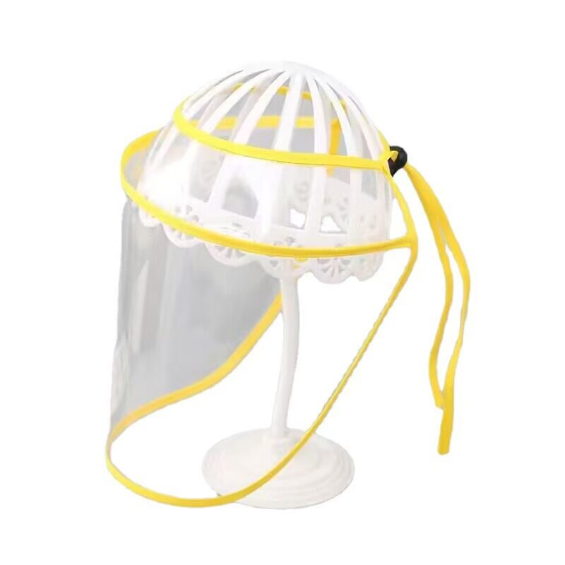 【下单立减50】儿童防飞沫防护面罩透明隔离帽可调节遮脸渔夫帽 - 图3