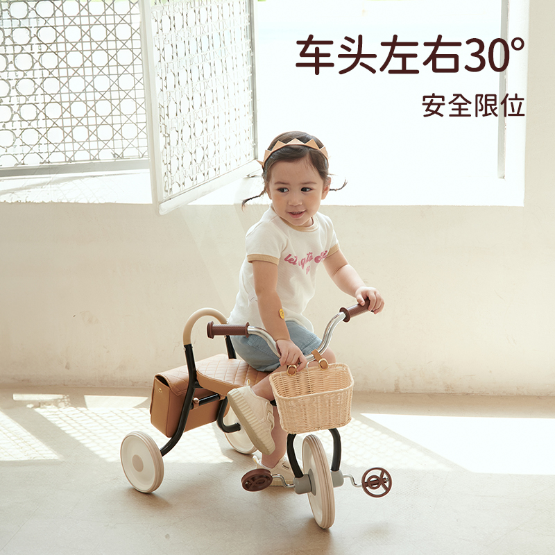 Kidpop儿童三轮车脚踏车单车学院版平衡车1-3岁自行车宝宝脚踏车