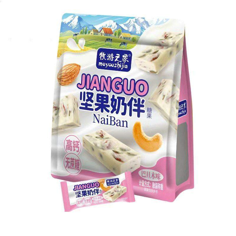 新疆特产牧游之家坚果奶伴500g酥脆口感高钙独立包装休闲奶制品,淘宝优惠券,粉丝福利购,淘宝优惠卷