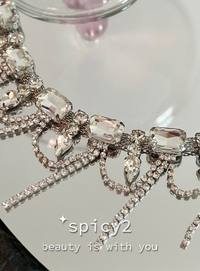 千金女团流苏锁骨链Y2K辣妹派对