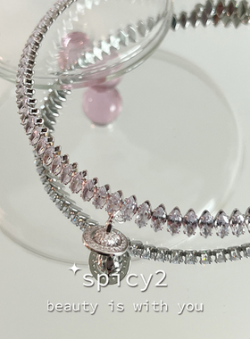 Y2K纯欲辣妹项链土星轻奢高级感