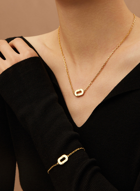 Neverfarr环扣许愿珍珠手链