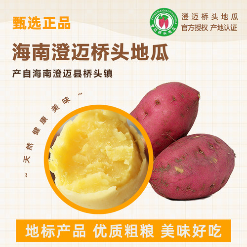 官方原产地旗舰店 海南澄迈桥头地瓜富硒地瓜沙地红薯顺丰礼盒 - 图0