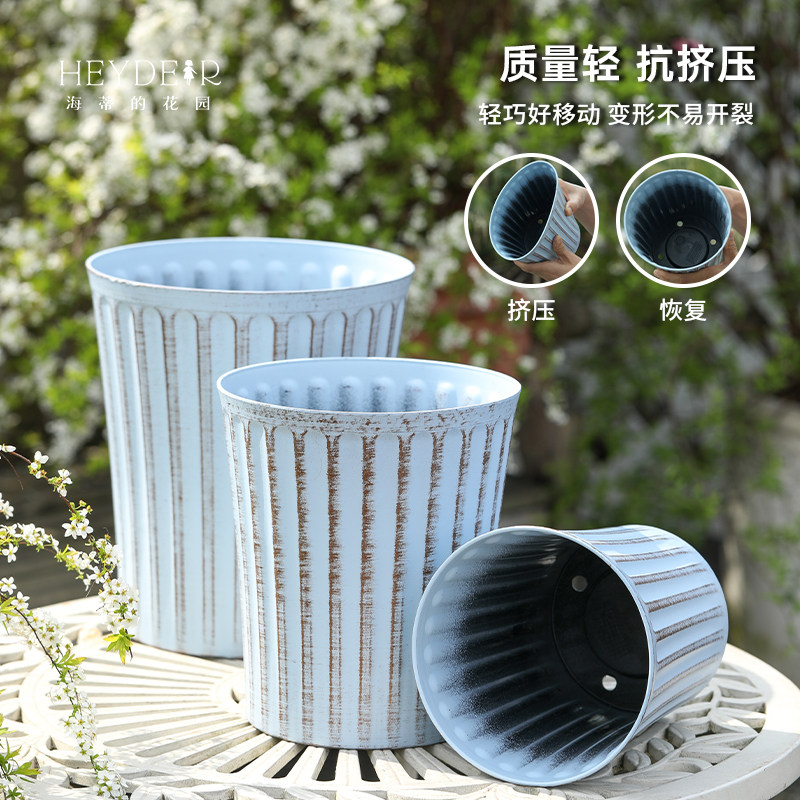 海蒂的花园环球RATTEN藤编系列花盆花卉绿植多肉种植盆耐用树脂盆,淘宝优惠券,粉丝福利购,淘宝优惠卷