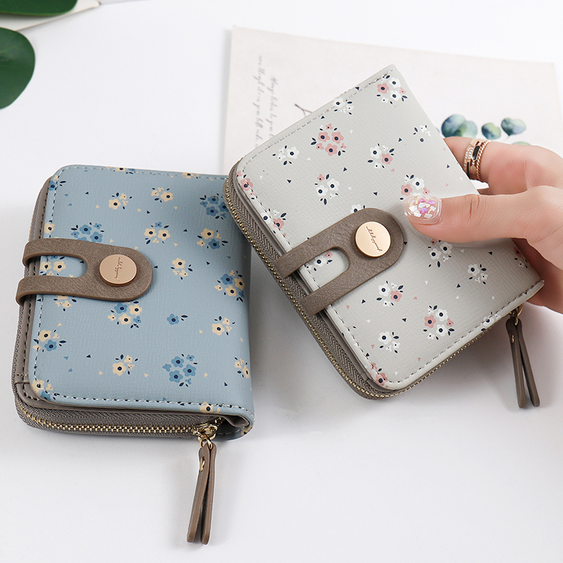 女2021新款可爱小清新卡包小钱包 步跃伦钱包