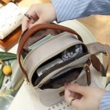 Шоппер, небольшая сумка, бретели для отдыха, сумка через плечо, в корейском стиле, ткань оксфорд