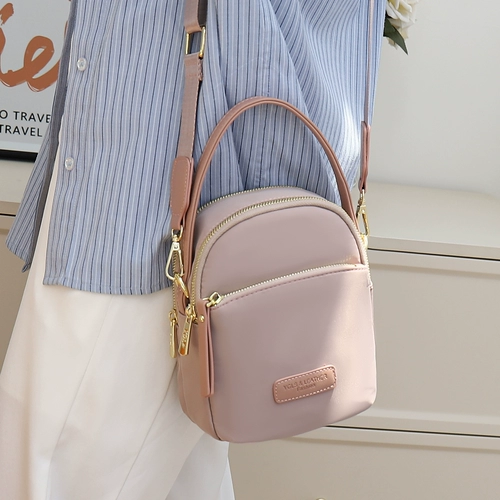 Шоппер, небольшая сумка, бретели для отдыха, сумка через плечо, в корейском стиле, ткань оксфорд