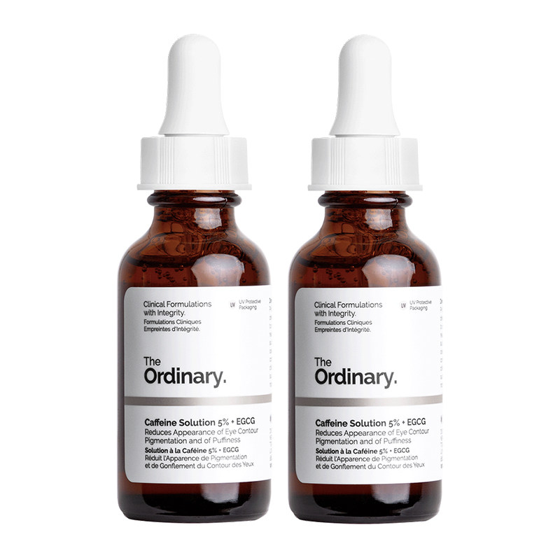 the ordinary两瓶装咖啡因眼霜 theordinary嘉洛可海外液态精华