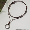 Necklace rope wax leather rope ring safety buckle hand-woven