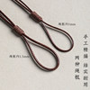 Necklace rope wax leather rope ring safety buckle hand-woven
