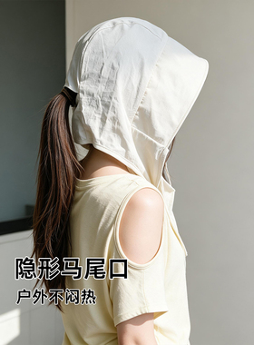 UPF50+大头围可折叠防晒帽女夏