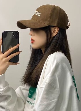 棒球帽春秋鸭舌帽帽子百搭显脸小