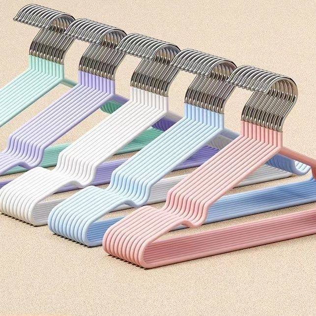 家用加粗衣柜衣服衣架无痕防滑无痕防滑衣架子加厚成人浸塑凹槽,淘宝优惠券,粉丝福利购,淘宝优惠卷