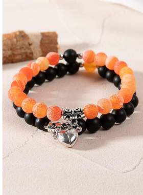 新款情侣手链一对设计感