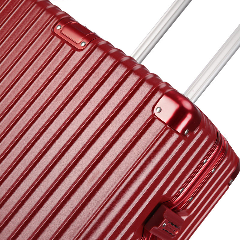 结婚陪嫁红色女皮箱子压婚礼用酒红 flayirs旅行箱