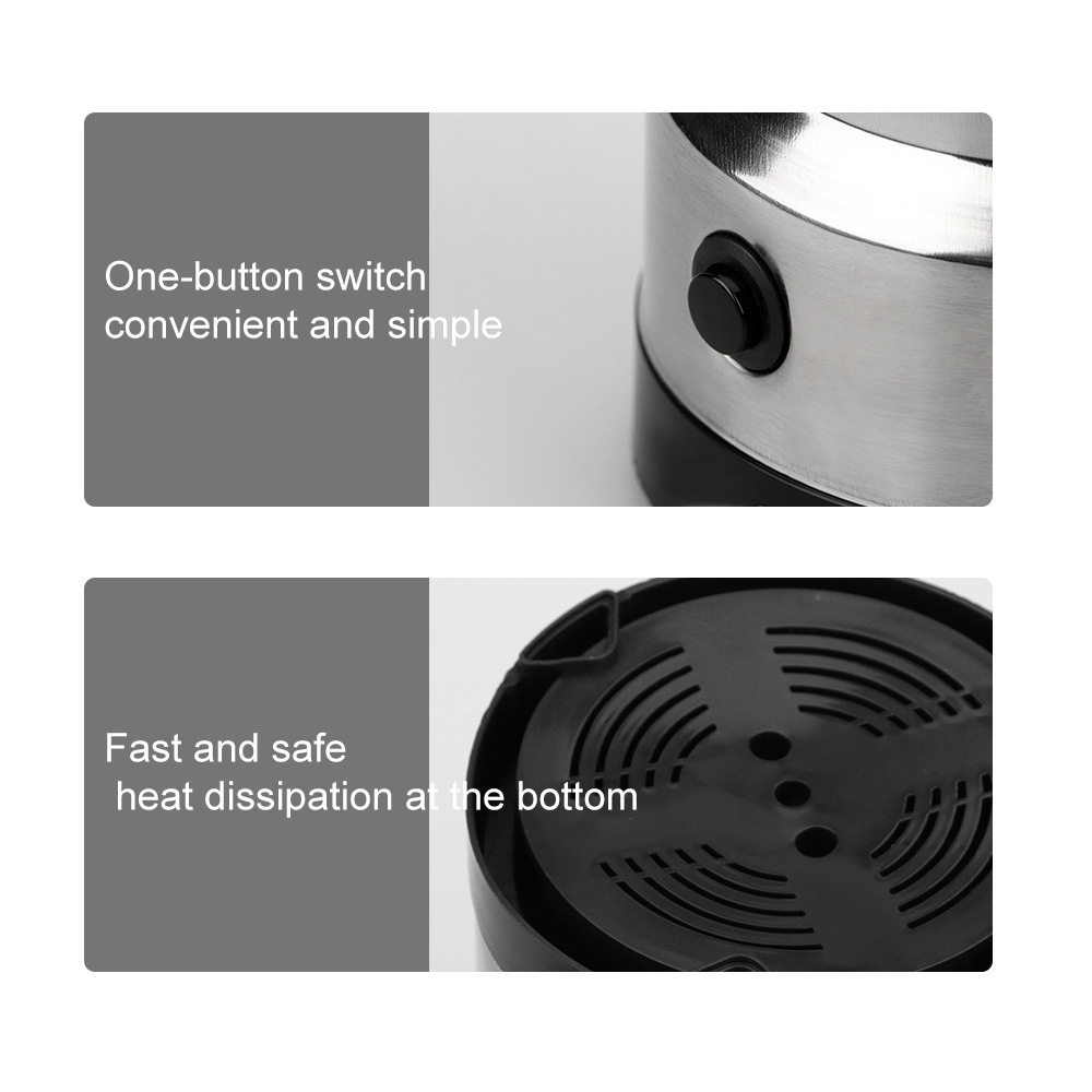 跨境欧规美规电动磨豆机干磨机 家用轻便研磨杯便携咖啡豆打粉机 - 图0