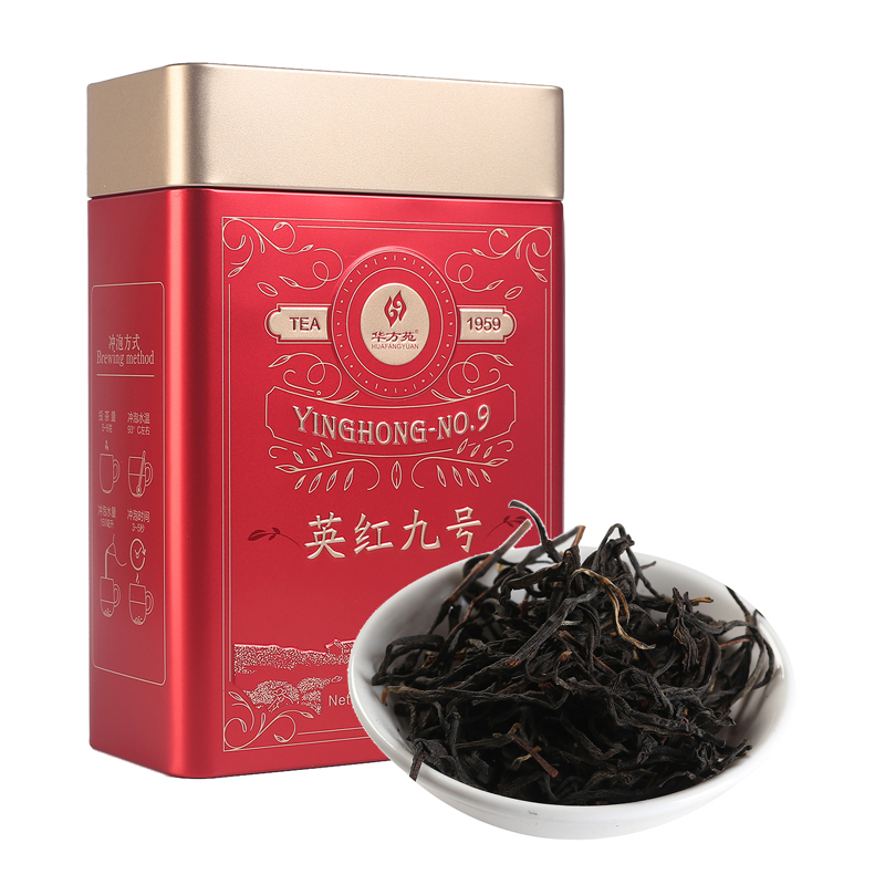 华方苑英红九号正品茶叶清香型明前古树春茶英德红茶200g散装罐装