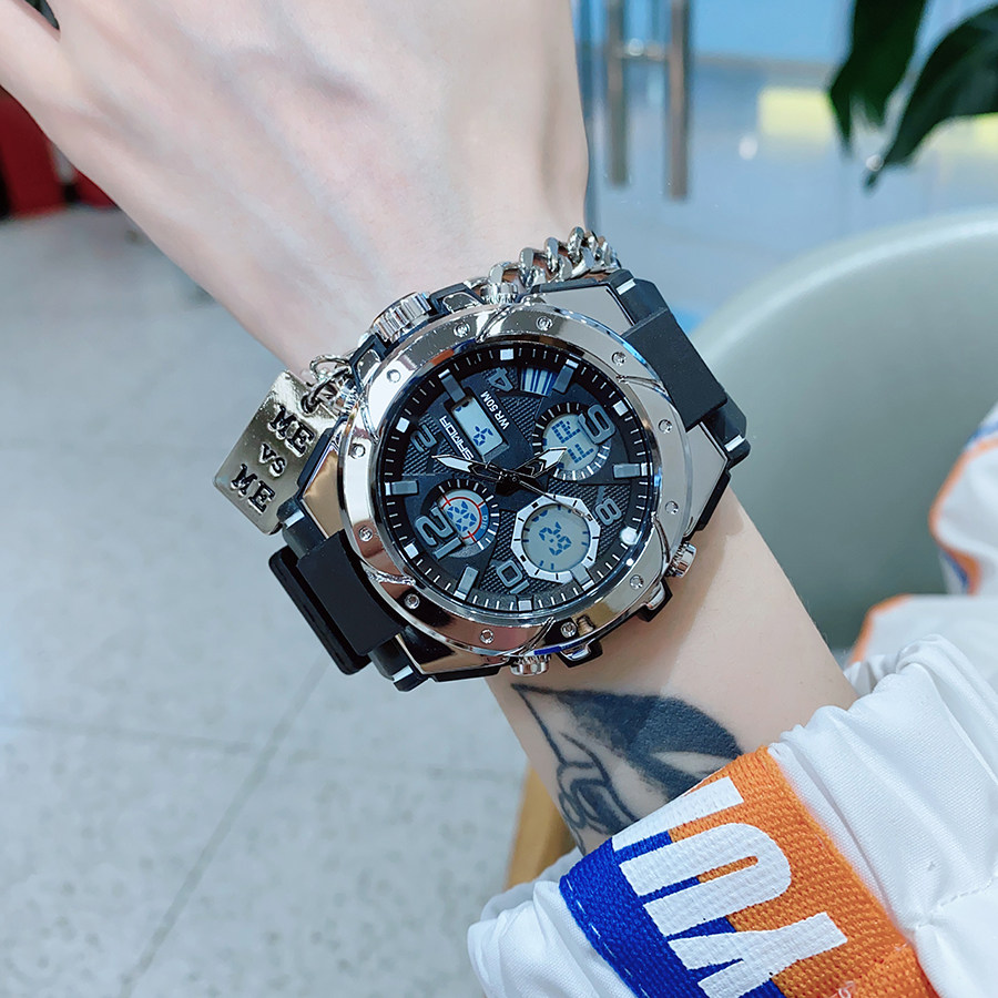 男士潮流机械防水初高中学生电子表 纪梵洛手表国产腕表