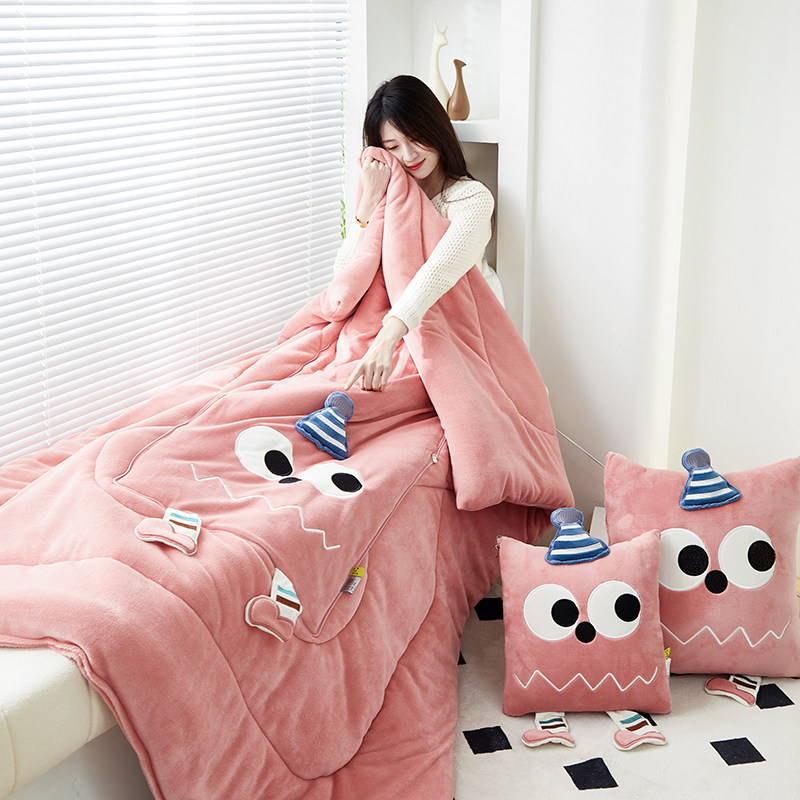 多巴胺多功能时尚手拎抱枕被子两用汽车沙发盖毯二合一办公室午睡,淘宝优惠券,粉丝福利购,淘宝优惠卷